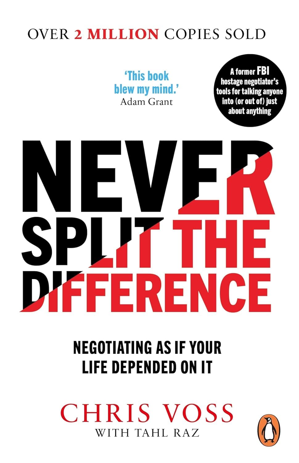 Cover of Never Split the Difference by Chris Voss