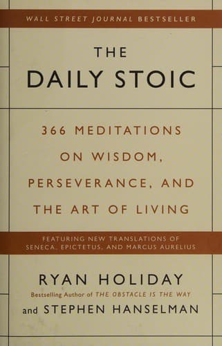 Cover of The Daily Stoic by Ryan Holiday and Stephen Hanselman