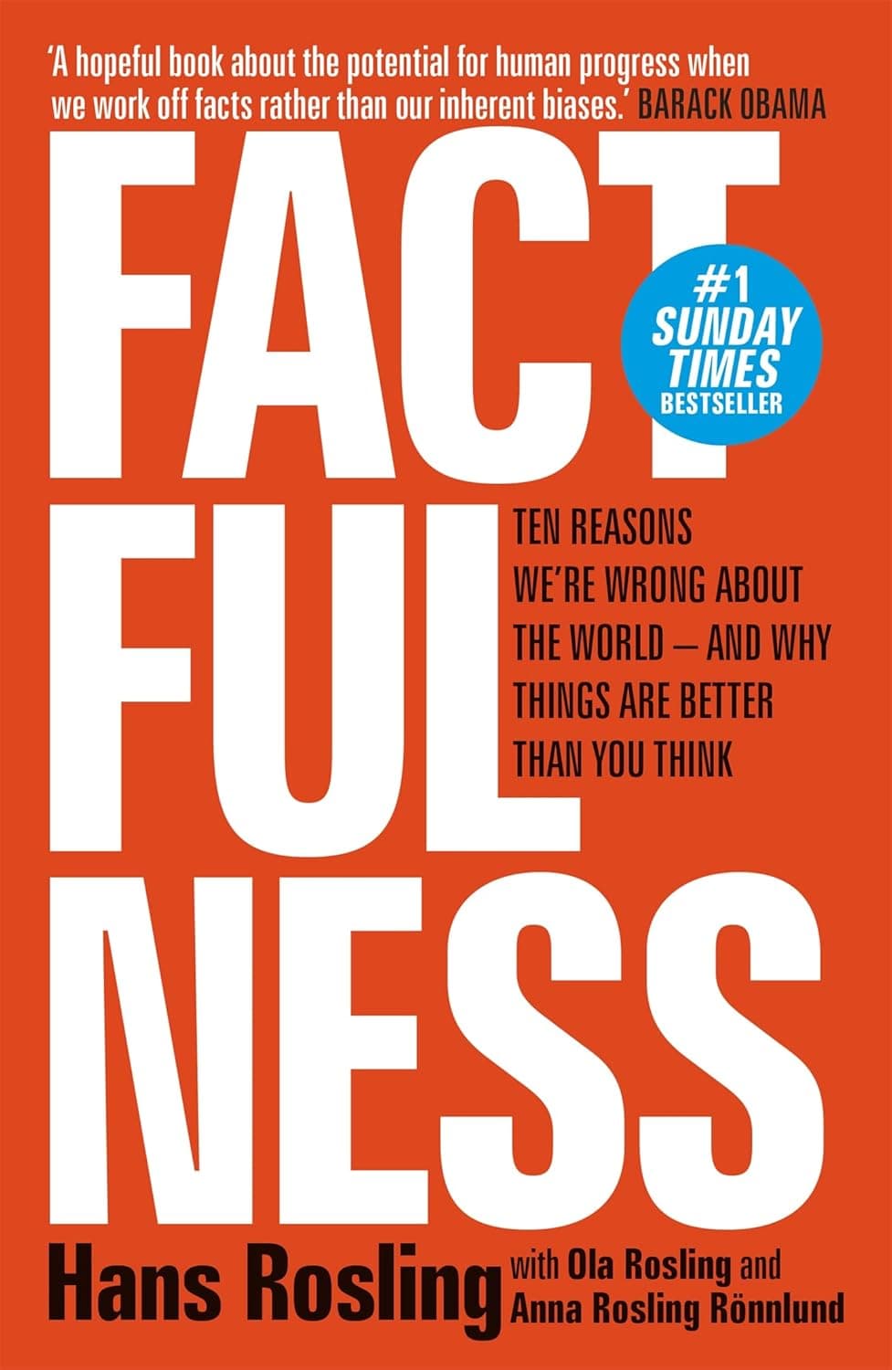 Cover of Factfulness by Hans Rosling
