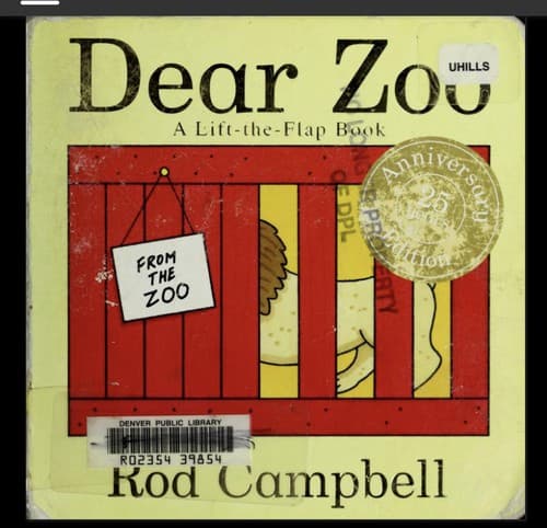 Cover of Dear Zoo by Rod Campbell