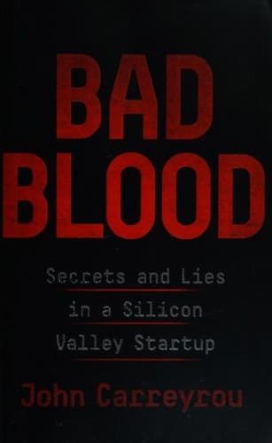 Cover of Bad Blood by John Carreyrou