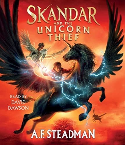 Cover of Skandar and the Unicorn Thief by A.F. Steadman