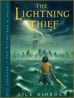 Cover of Percy Jackson and the Lightning Thief by Rick Riordan
